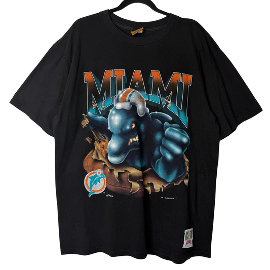 1994 Miami Dolphins Nutmeg NFL Breakthrough T-Shirt Sz L
