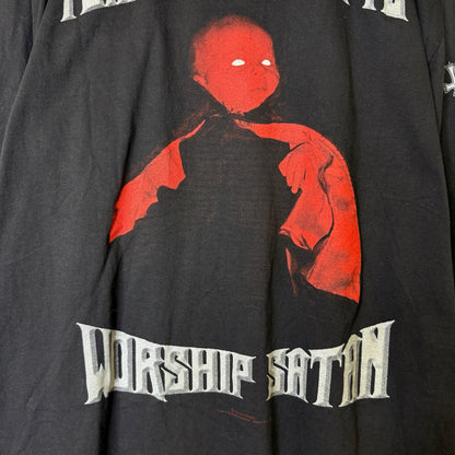 2000 Dark Funeral Teach Children to Worship Satan Long Sleeve Band T-Shirt Sz XL (B656)