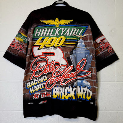 1998 Dale Earnhardt NASCAR AOP T-Shirt Size L (B1772)