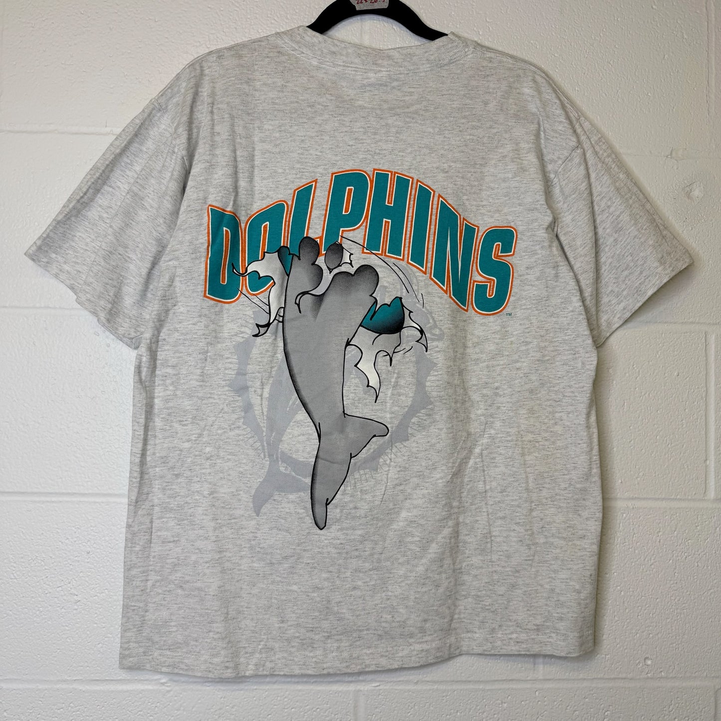 90's Miami Dolphins Nutmeg Breakthrough T-Shirt Sz L (B2078)