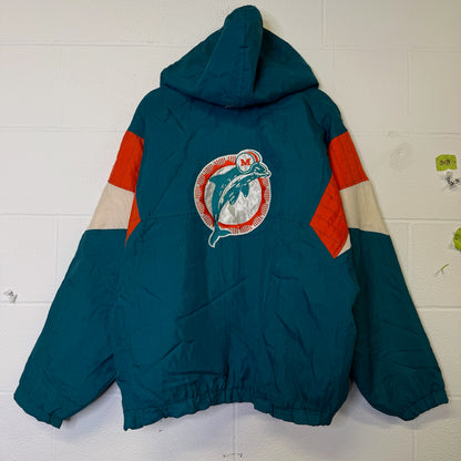 90s Miami Dolphins NFL Starter Jacket Sz L (B2490)