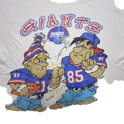 90s Flintstones New York Giants T-Shirt Sz L (A6043)