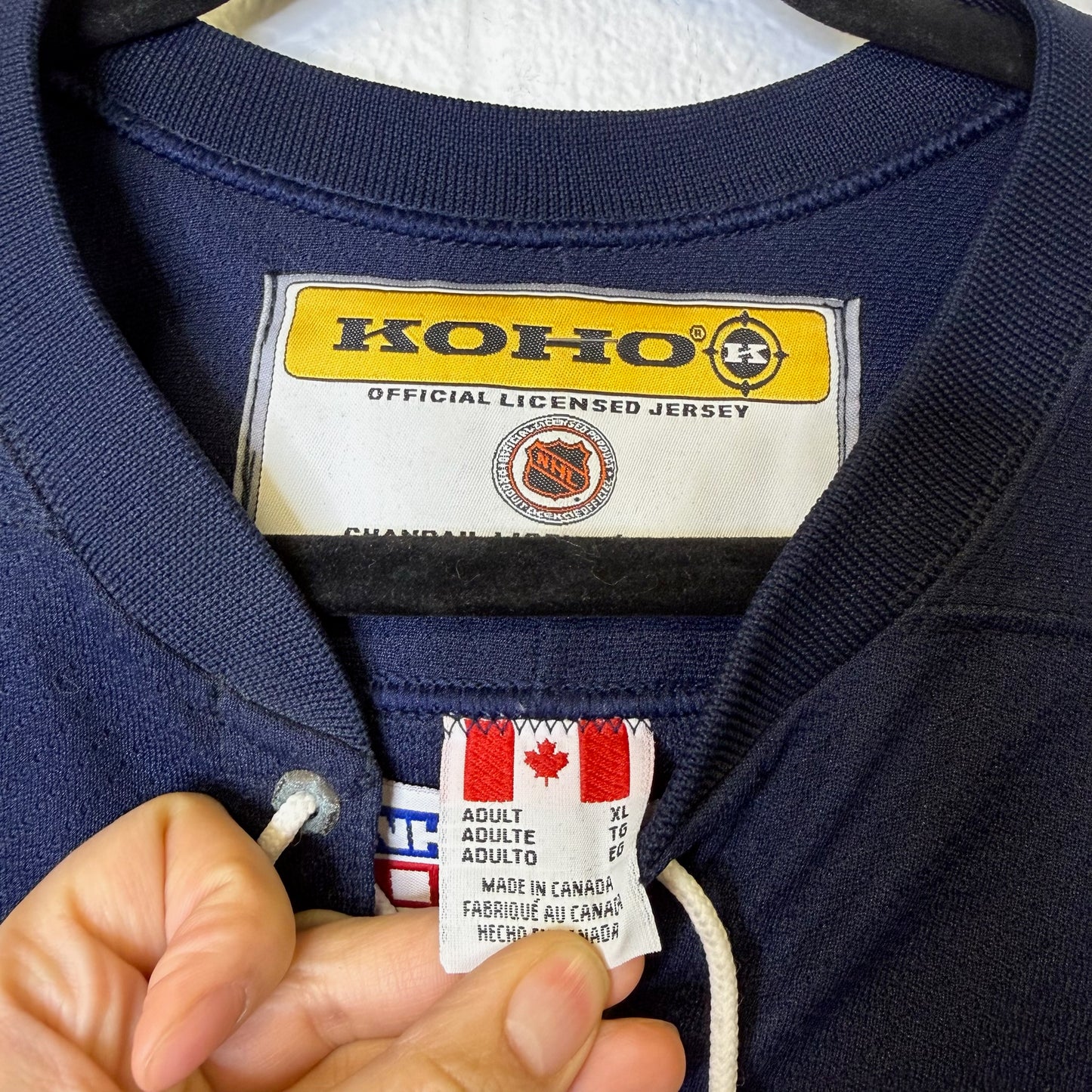 90s Edmonton Oilers Salo Oil Drop Jersey Sz XL (B1969)