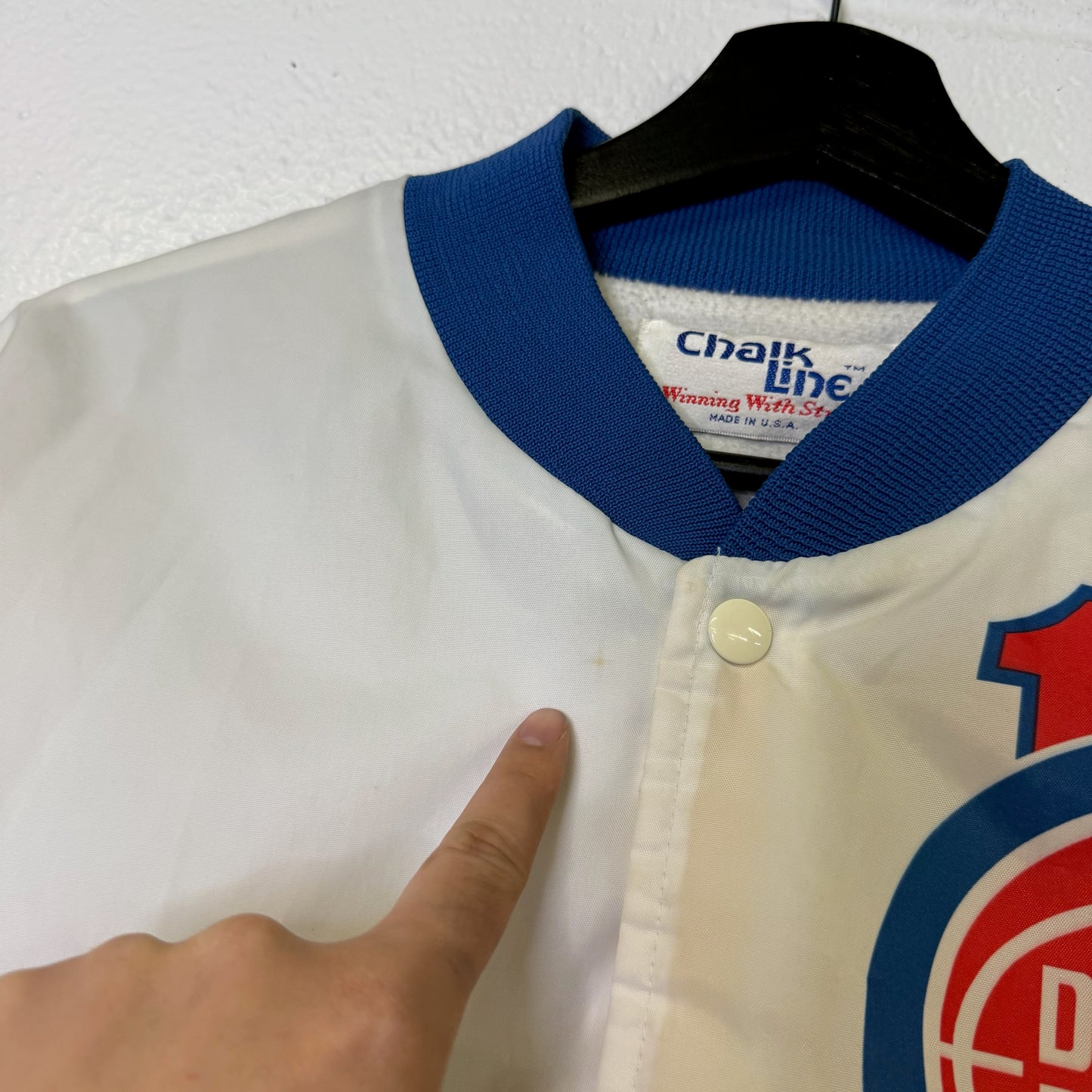 90's Isiah Thomas Detroit Pistons Chalk Line NBA Jacket Men’s Medium