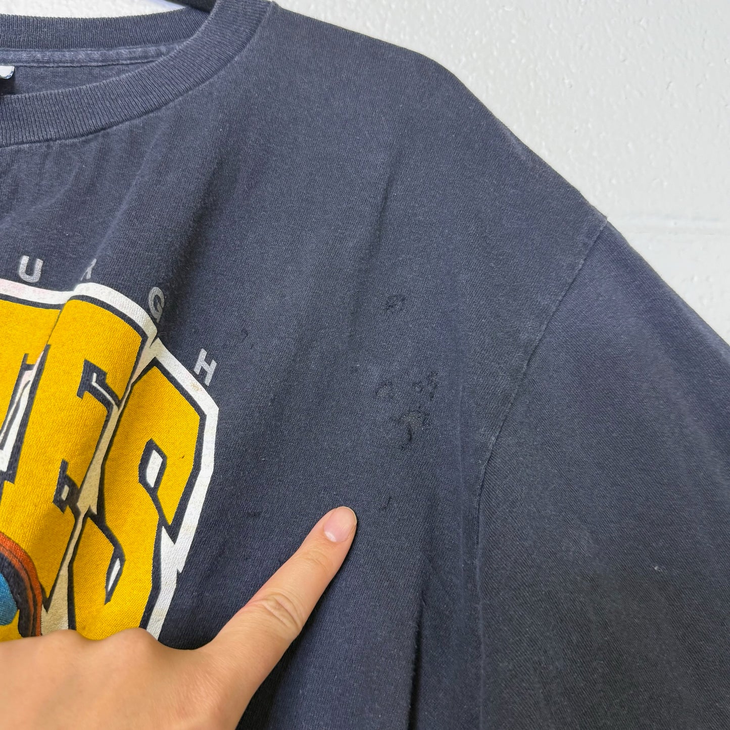 1992 Pittsburgh Pirates MLB Salem Helmet T-shirt Sz L (B641)