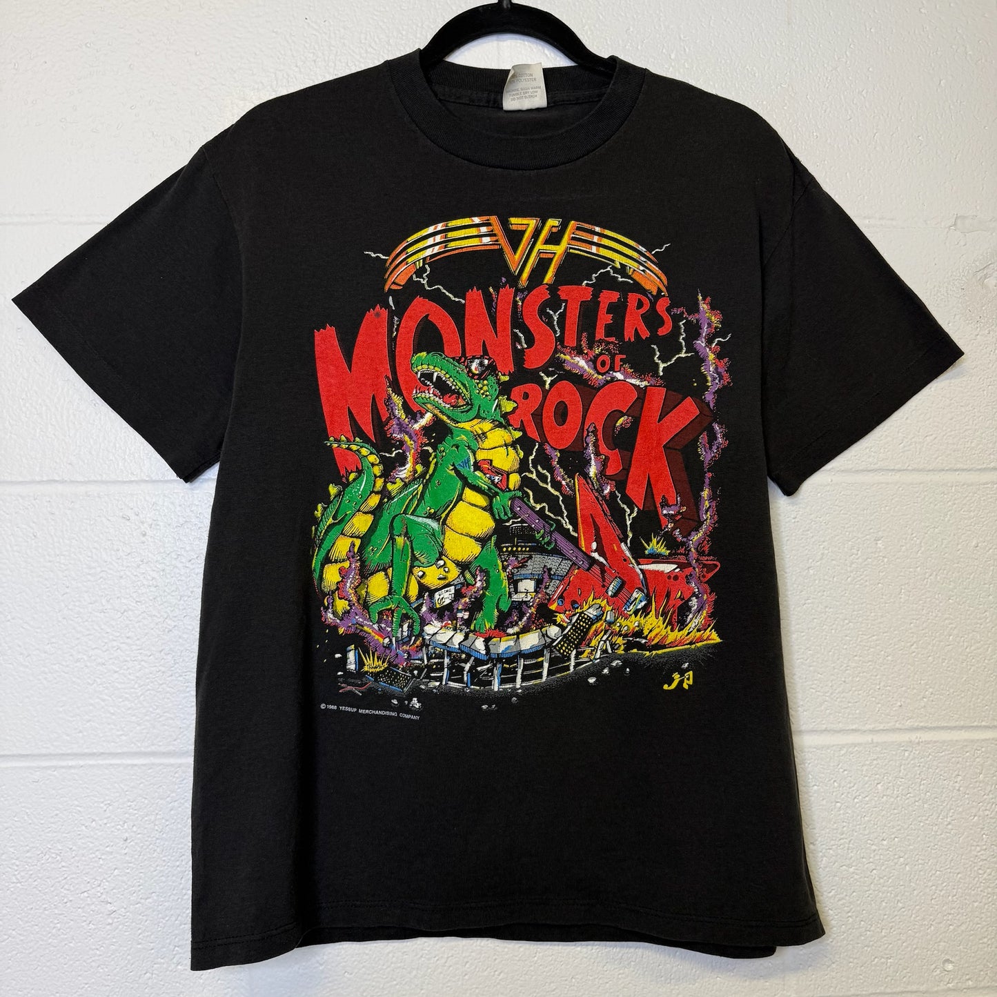 1988 Van Halen Monsters of Rock Tour Shirt L (B398)