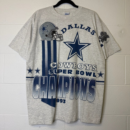 1993 Dallas Cowboys NFL Super Bowl Champions Salem T-Shirt (B2128)