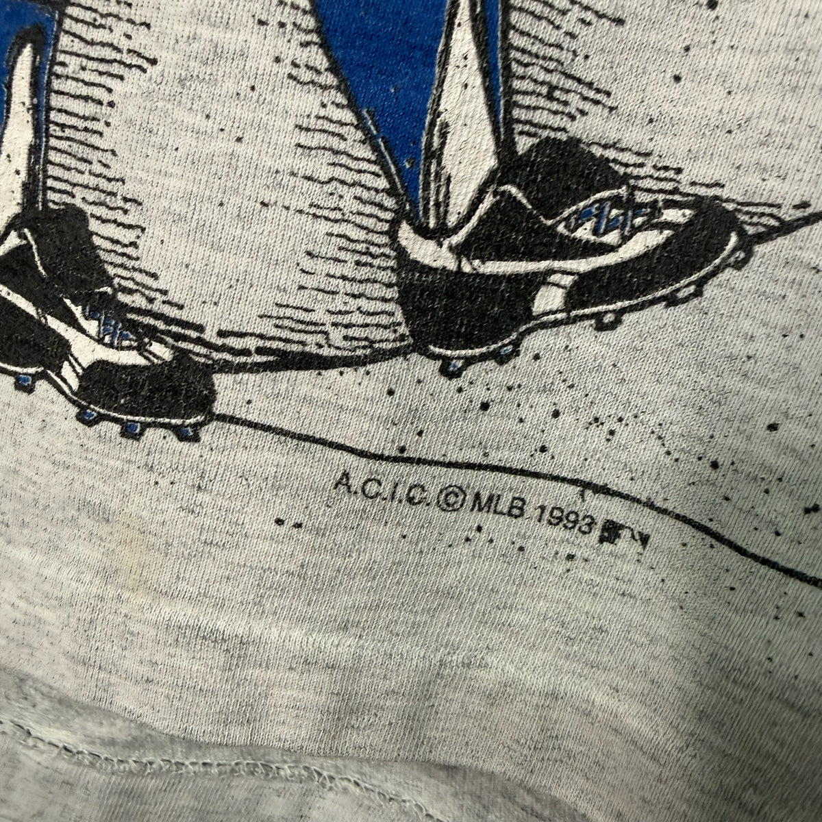 1993 Toronto Blue Jays Vitruvian Man MLB T-Shirt Sz L