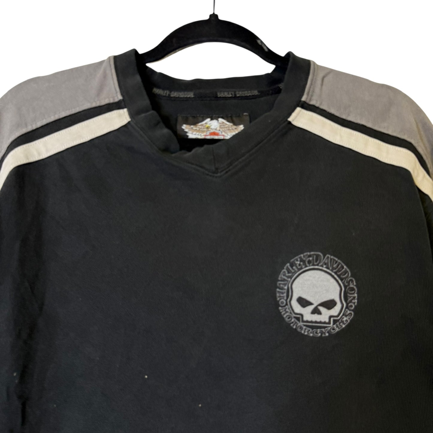 2000s Harley Davidson Skull Long Sleeve Sz L (B1931)