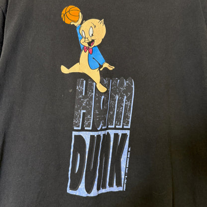 1992 Nike Ham Dunk Jordan Porky T-Shirt Sz L (B1740)