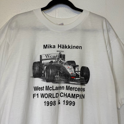 1999 Mercedes Hakkinen World Champion T-shirt Sz XL (B1743)