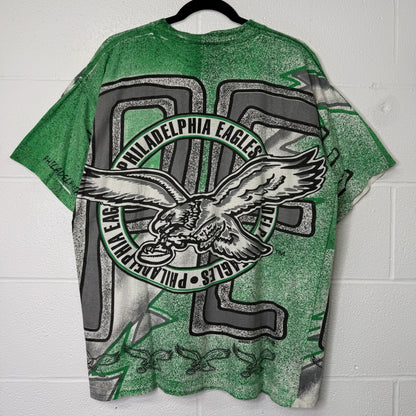 90S Philadelphia Eagles NFL Magic Johnson T's AOP T-Shirt