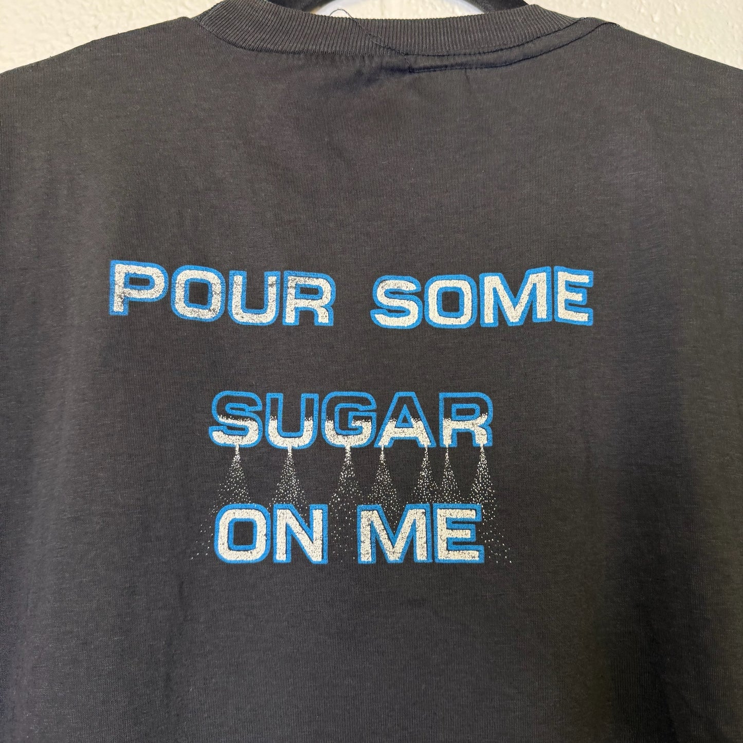 1987 Def Leppard Historia Pour Some Sugar On Me Band T-Shirt Sz M (B419)