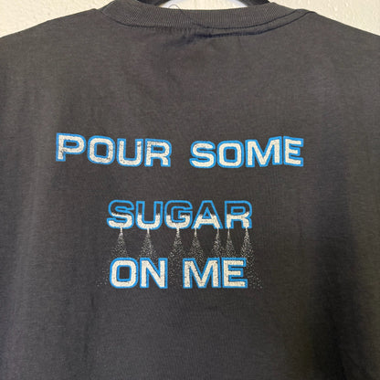 1987 Def Leppard Historia Pour Some Sugar On Me Band T-Shirt Sz M (B419)