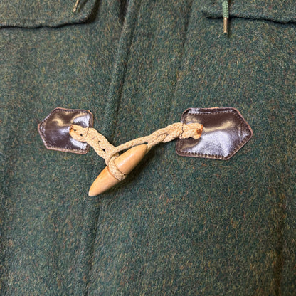 Vtg Duffle Coat by Zero King Jacket Sz M (B1779) Virgin Wool