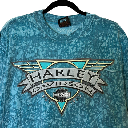 1993 Harley Davidson Hall's Springfield T-Shirt Sz L (B237)