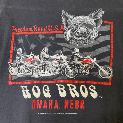 90's Hog Bros Nebraska T-Shirt Sz L (B1159)