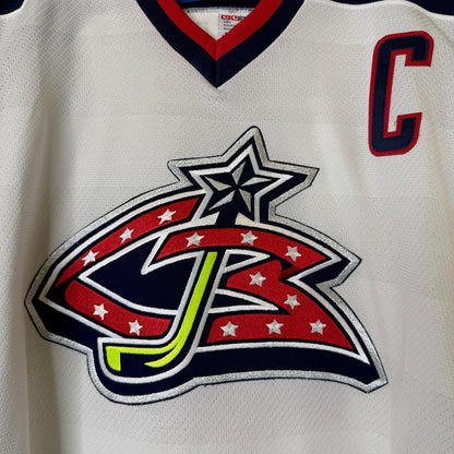 2000s Columbus Blue Jackets Lyle Odelein NHL Hockey Jersey Sz XL (B1986)