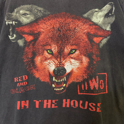 90's NWO Wolf Pack WCW T-shirt Sz L (B587)