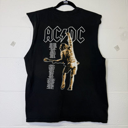90's AC/DC Tour Chopped Sleeve T-shirt (B2141)