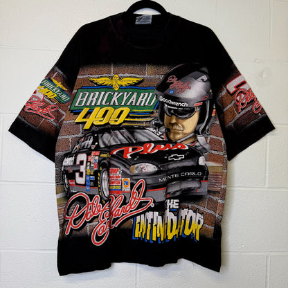 1998 Dale Earnhardt NASCAR AOP T-Shirt Size L (B1772)