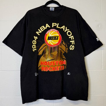 1994 Houston Rockets Starter NBA T-Shirt Sz L (B2200)