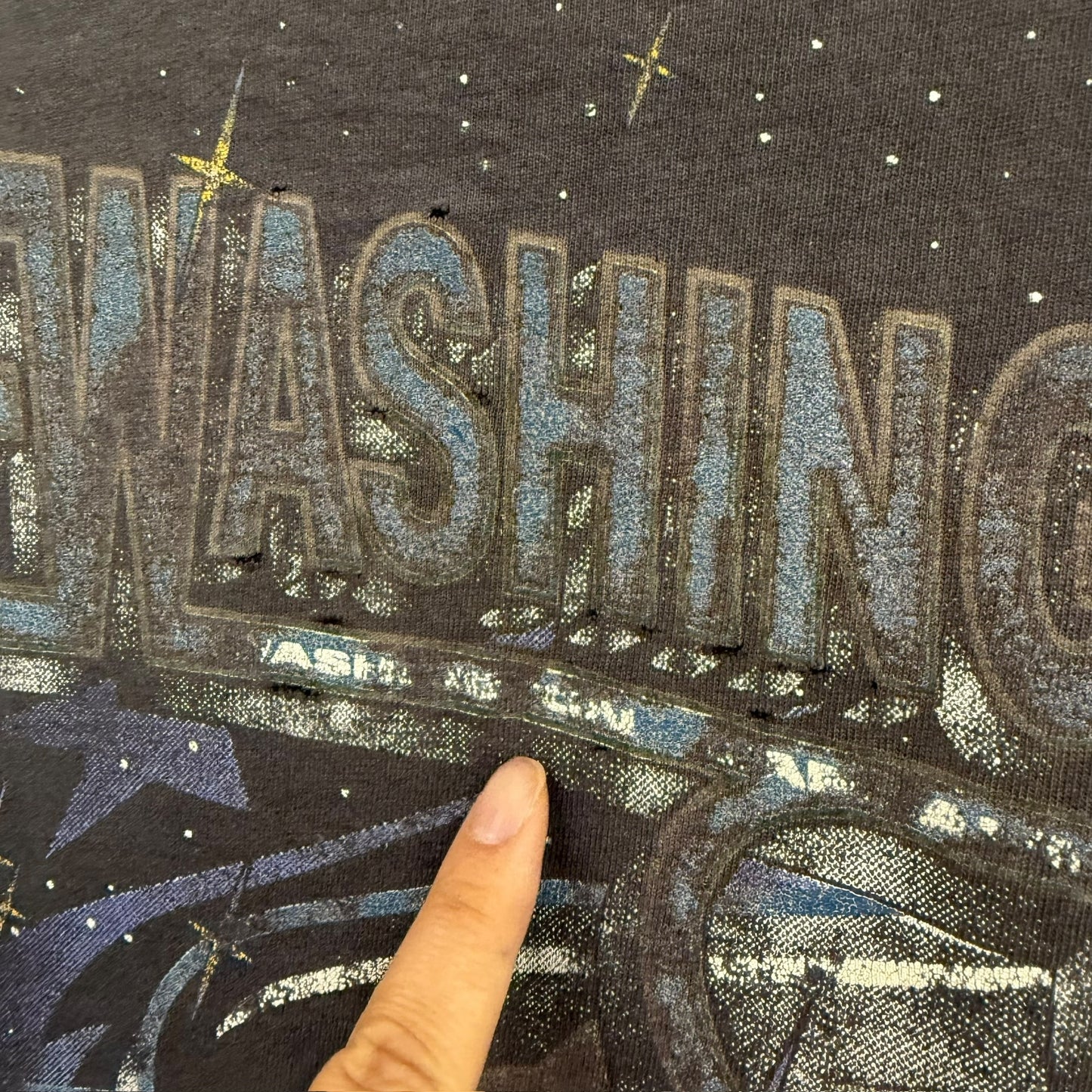 90s Washington Capitals NHL Bulletin AOP T-Shirt Sz XL