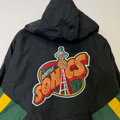 90’s Seattle Supersonics NBA Starter Jacket Sz L (B2489)