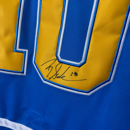 90's St Louis Blues NHL Adidas Brayden Shenn Autographed Jersey Sz 54