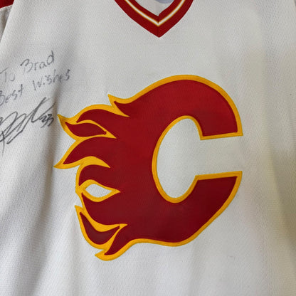 90s Calgary Flames CCM NHL Jersey Sz L
