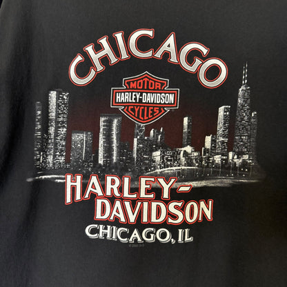 2005 Harley Davidson Chicago T-shirt Sz L (B586)