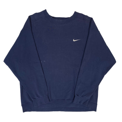 90’s Nike Mini Swoosh Navy Crewneck Sz XL (A2284)