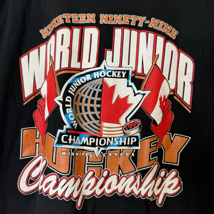1999 Team Canada Hockey World Junior Championship T-Shirt Sz XL (B644)