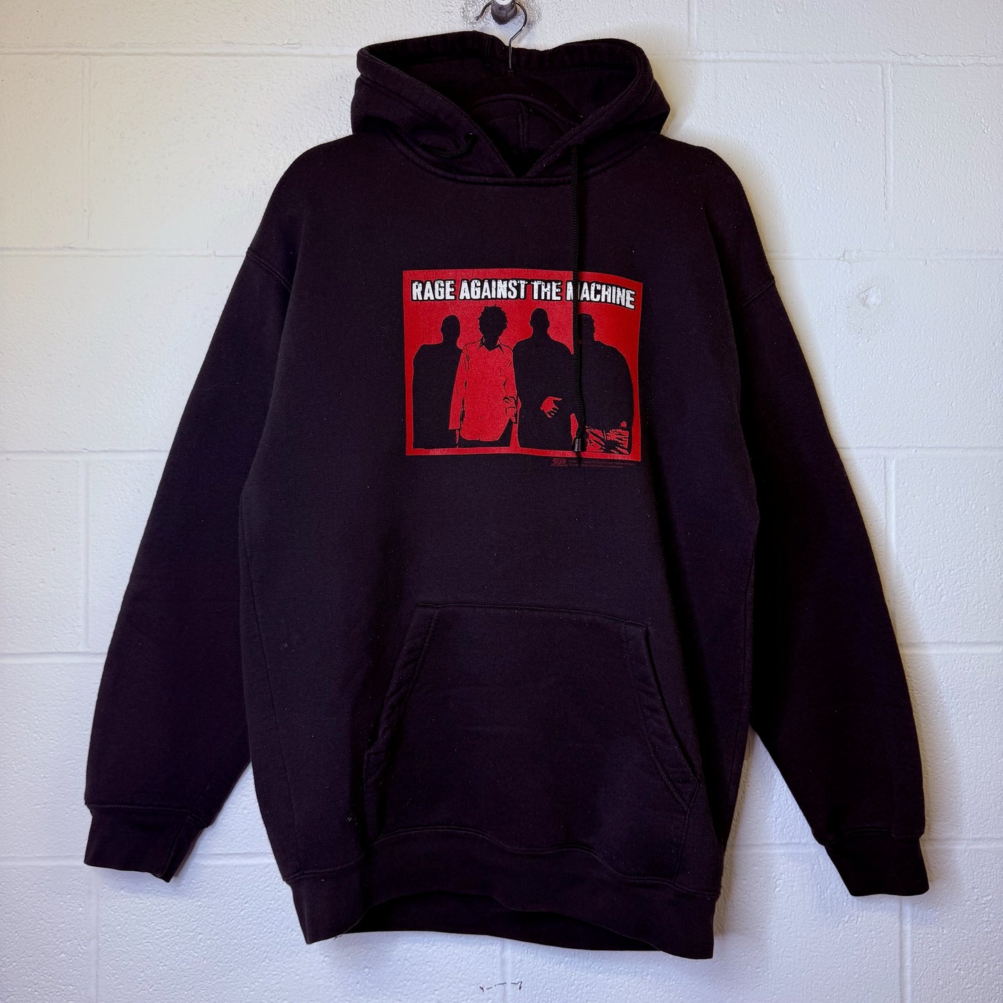 90's Rage Against The Machine Band Hoodie Sz L