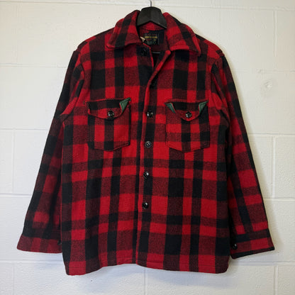 70's Plaid Lumber King Jacket Sz L (B1777)