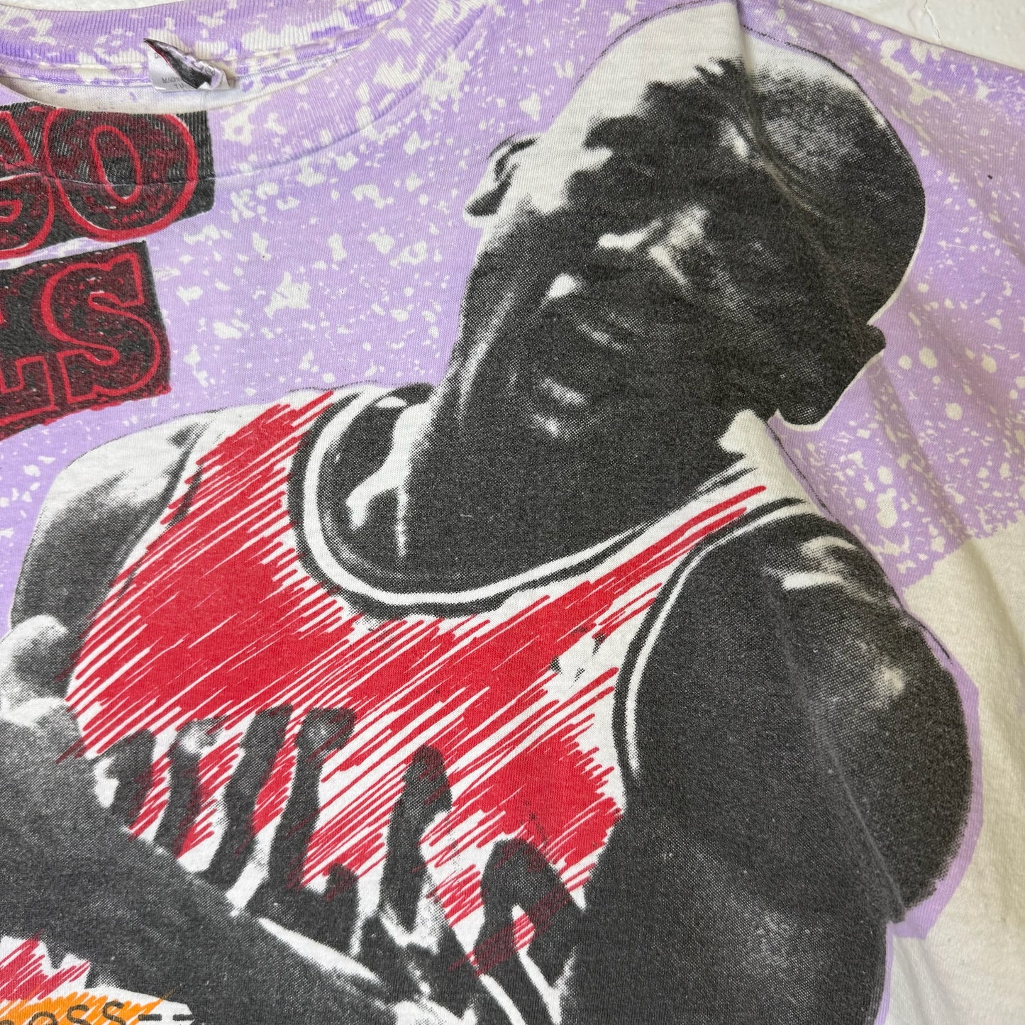90’s Michael Jordan NBA Chicago Bulls Magic Johnson T's AOP T-shirt Sz XL (A4179)