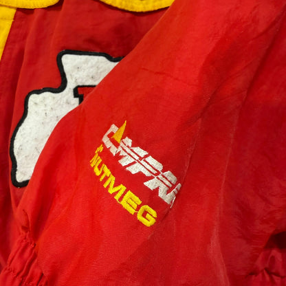 90s Kansas City Chiefs NFL Jacket Nutmeg Sz M