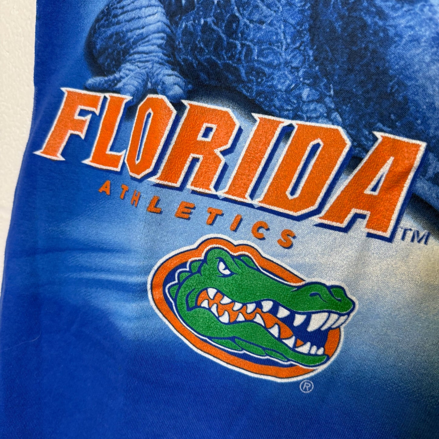 90s Florida Gators NCAA AOP T-shirt Sz L (B2816)