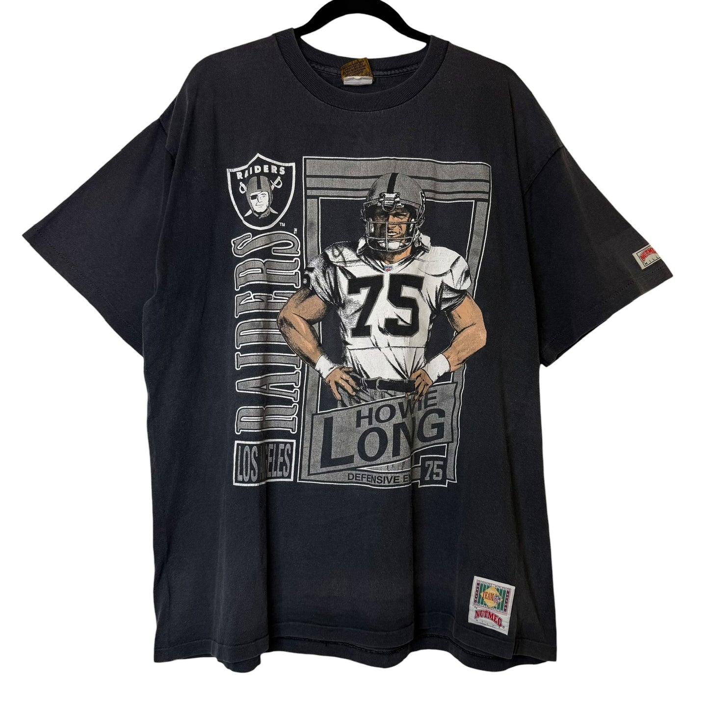 90s Oakland Raiders Nutmeg NFL Player Card T-Shirt