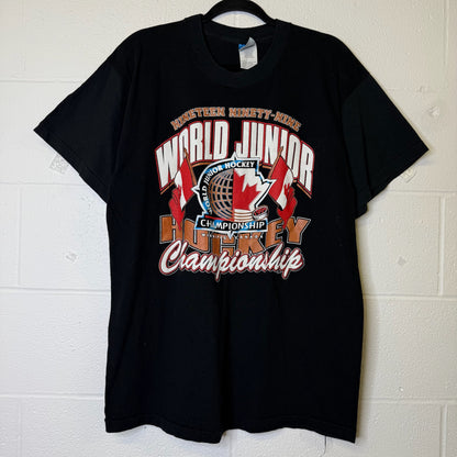 1999 Team Canada Hockey World Junior Championship T-Shirt Sz XL (B644)