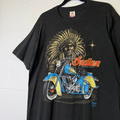 1993 Harley Davidson Indian Motorcycle T-Shirt Sz L (B1154)