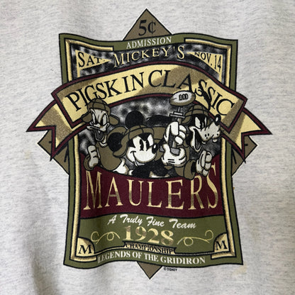 90's Disney Pigskin Classic Mickey Mouse Crewneck (B2455)