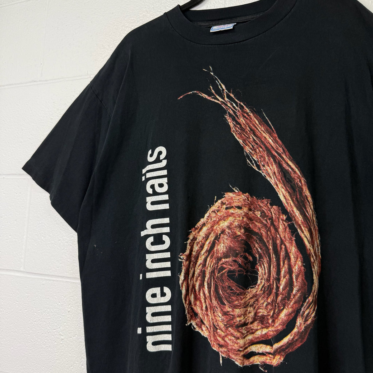 1995 Nine Inch Nails NIN Down The Spiral Rope Band T-Shirt Sz XL