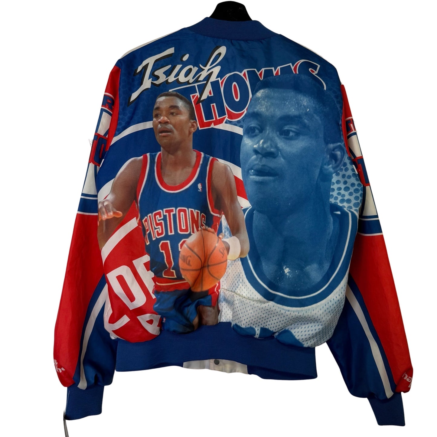 90's Isiah Thomas Detroit Pistons Chalk Line NBA Jacket Men’s Medium
