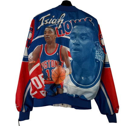90's Isiah Thomas Detroit Pistons Chalk Line NBA Jacket Men’s Medium
