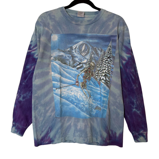 1995 Skiing Grateful Dead Long Sleeve Shirt Sz M (B2512)