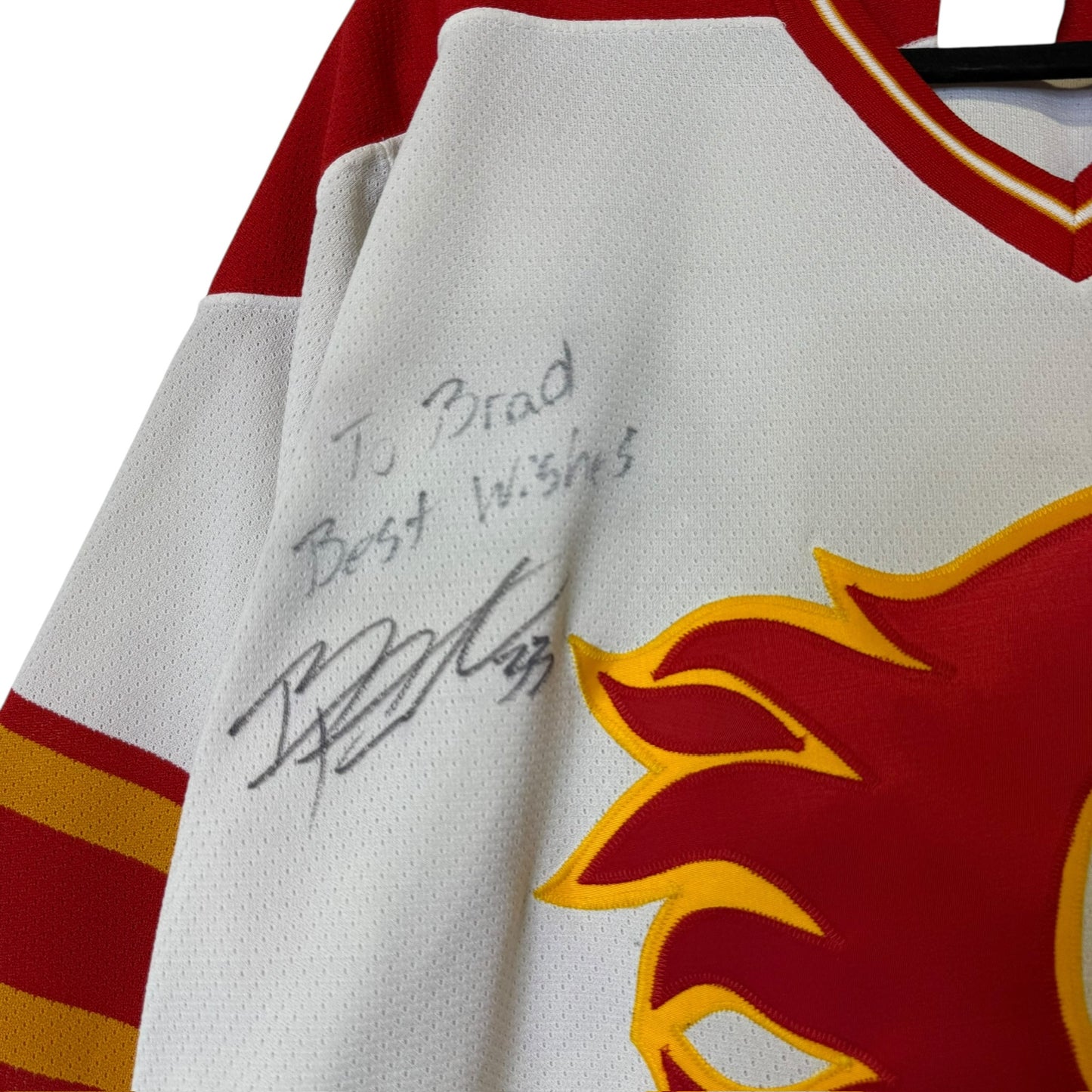 90s Calgary Flames CCM NHL Jersey Sz L