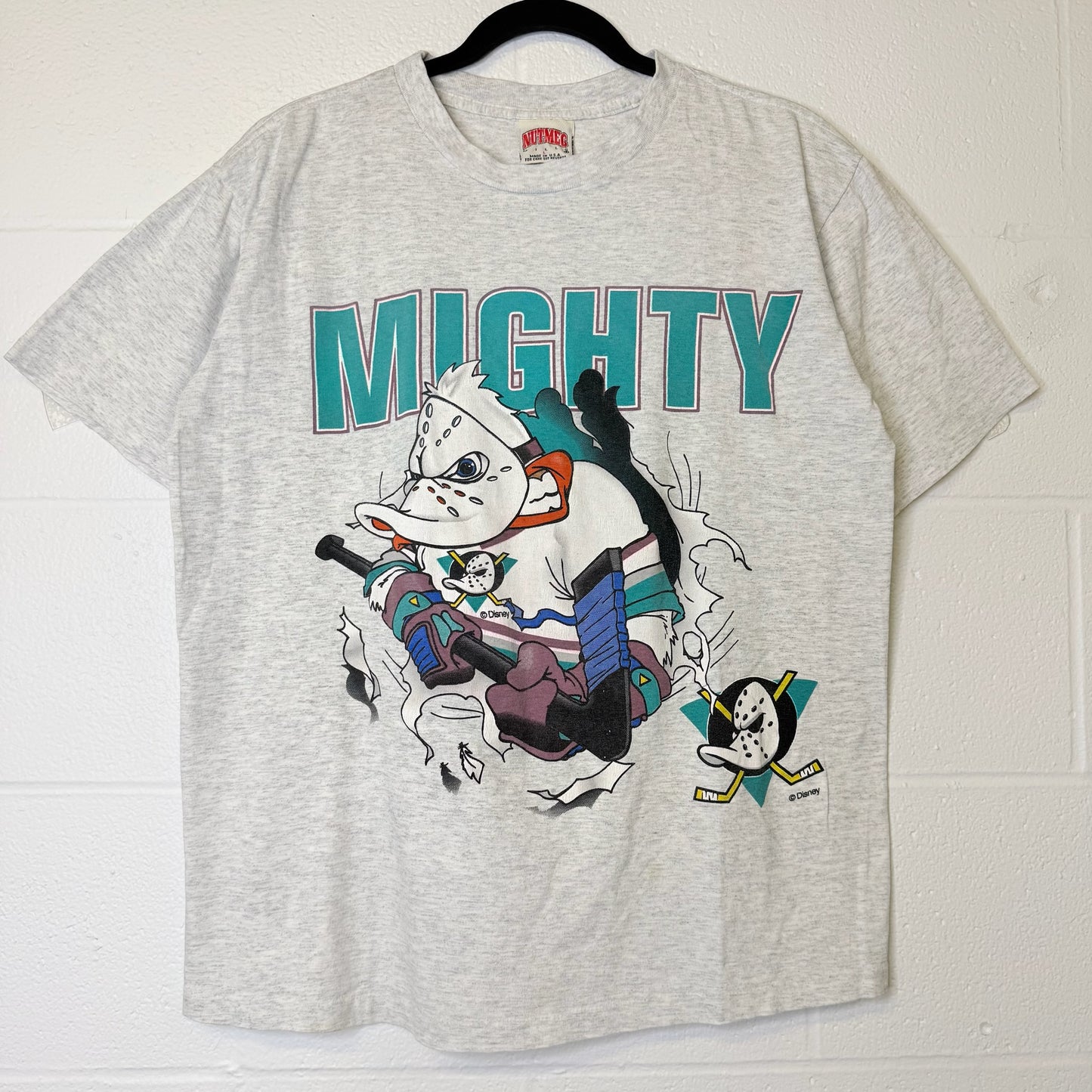 90's Mighty Ducks Nutmeg Breakthrough T-Shirt Sz L (B2073)