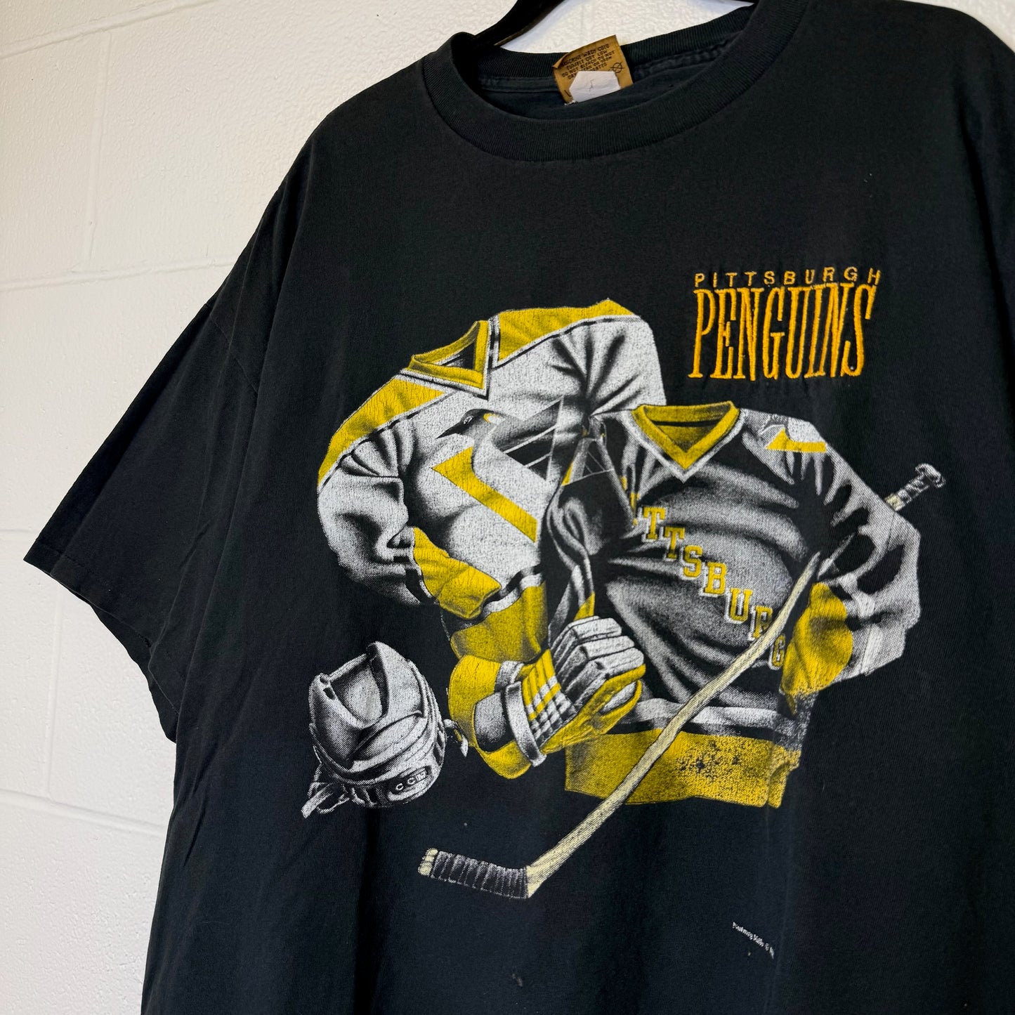 90s Pittsburgh Penguins NHL Nutmeg T-Shirt Sz XL (B2861)