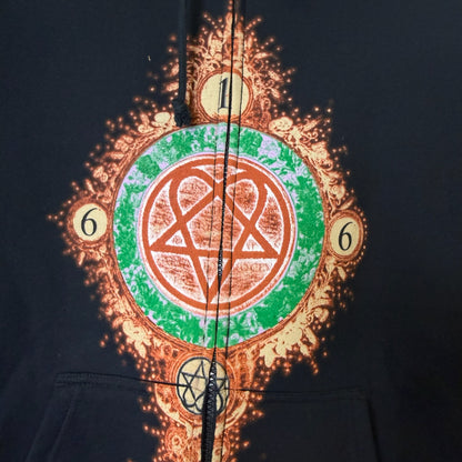 2005 HIM Heartagram Hoodie Sz XL (B2035)